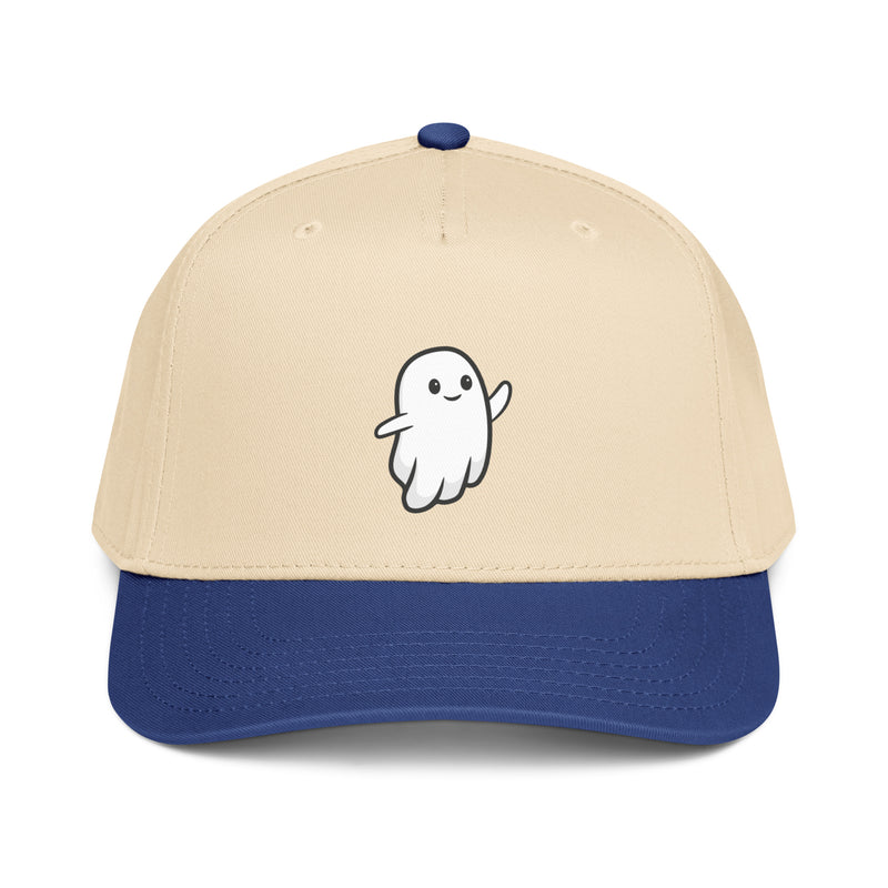 Boo Cap - Natural & Royal, flat front