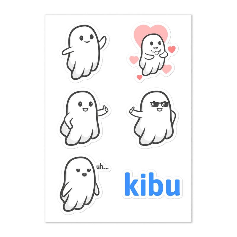 Boo Sticker Sheet - flat front