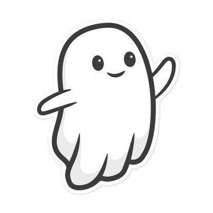 Boo Wave Sticker - flat front