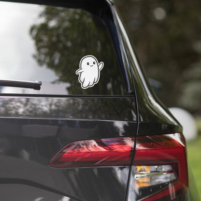 Boo Wave Sticker - on a car window