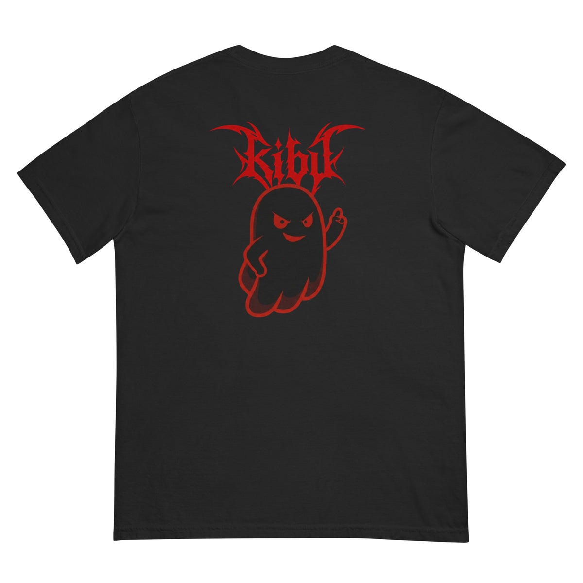 Evil Boo Tee - Black, flat back