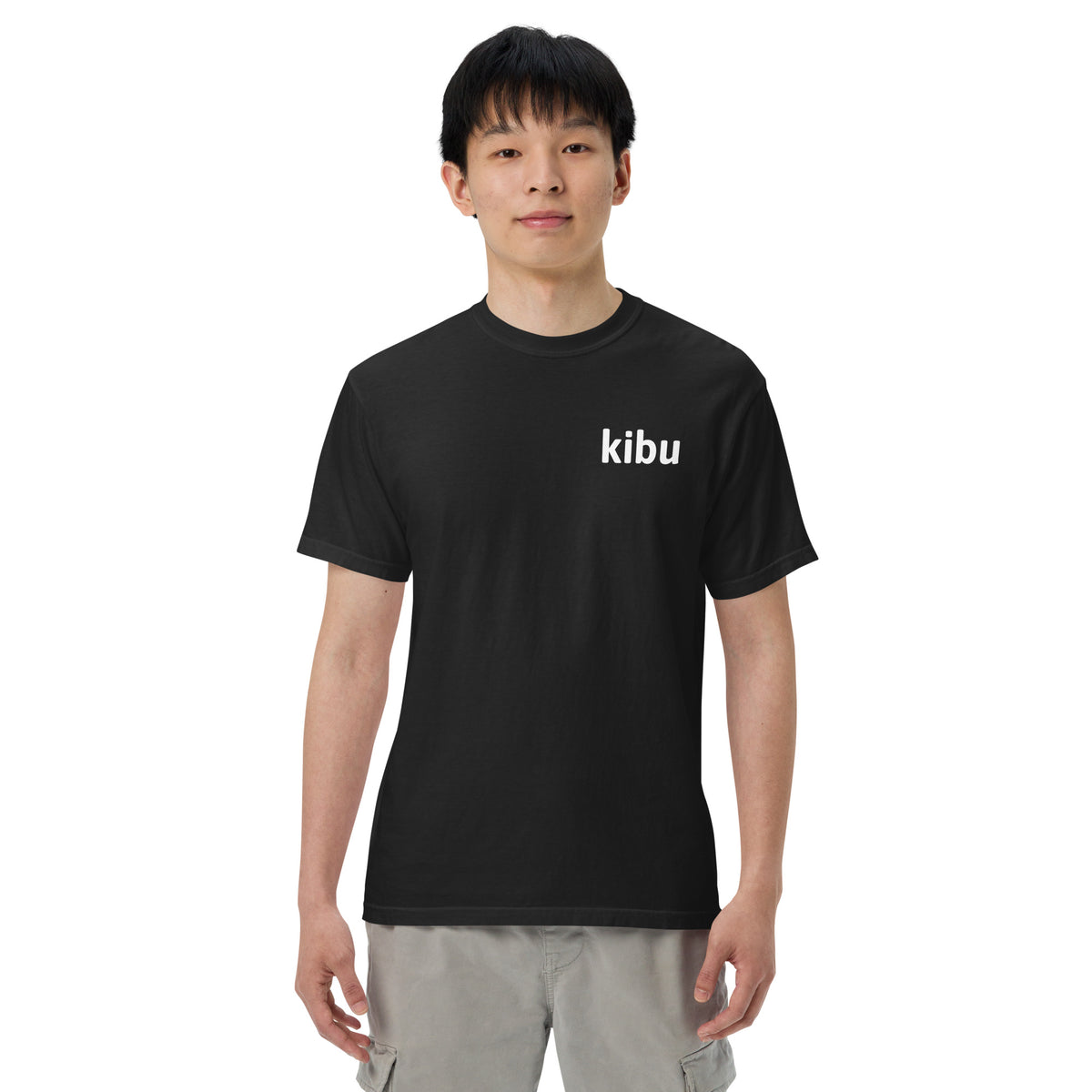 Kibu Classic Tee - Black, front on model