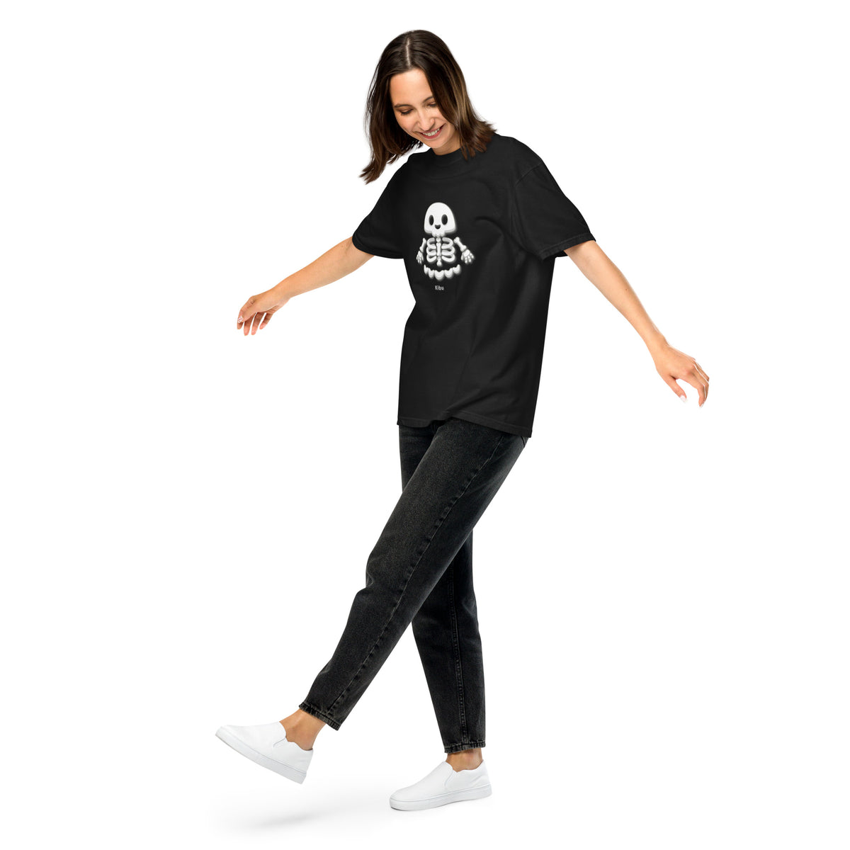 Skeleboo Tee - Black, women's front