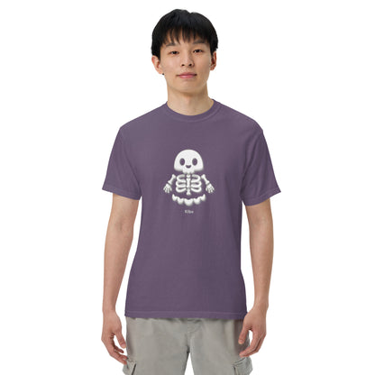 Skeleboo Tee - Grape, front on model
