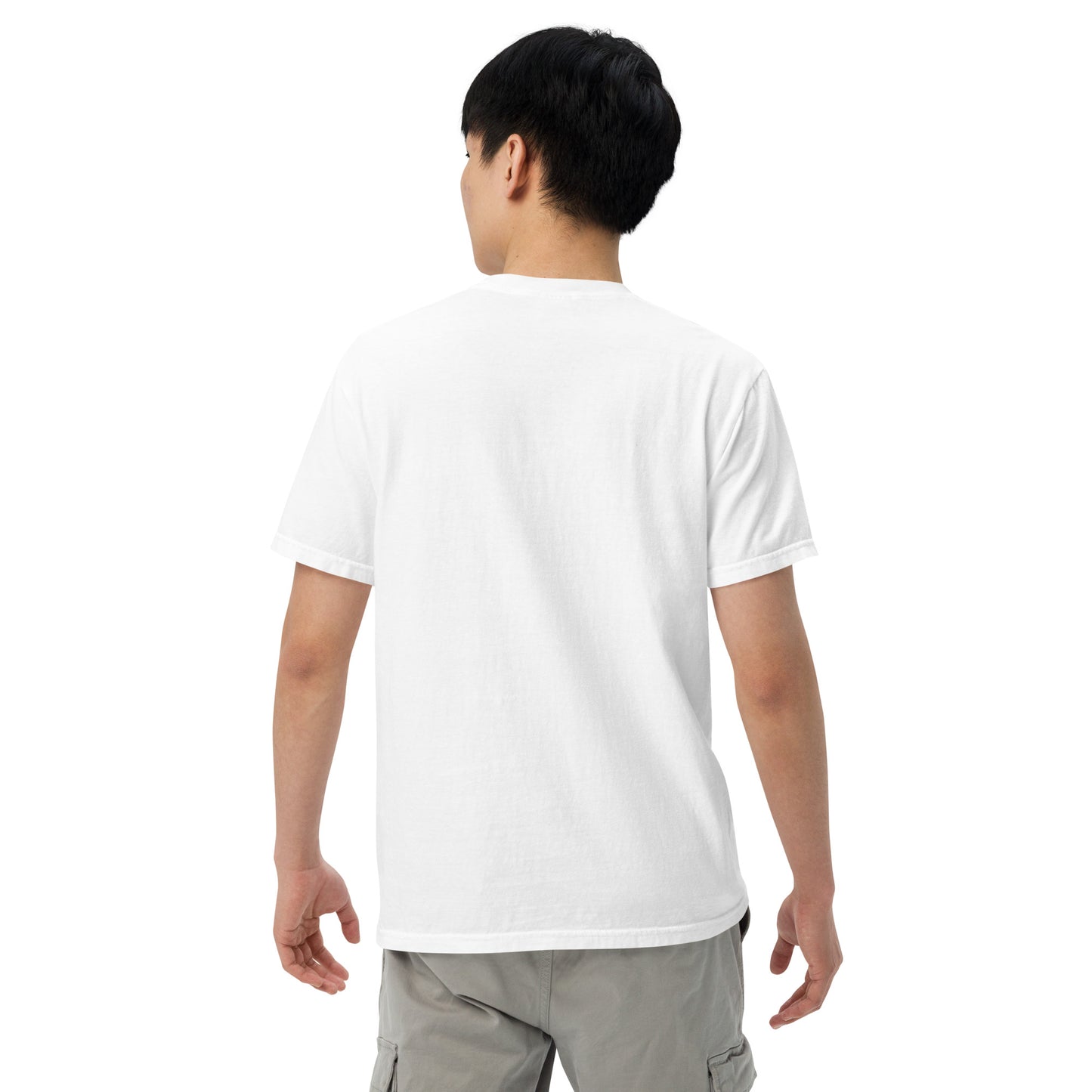 Kibu Classic Tee - White, back on model