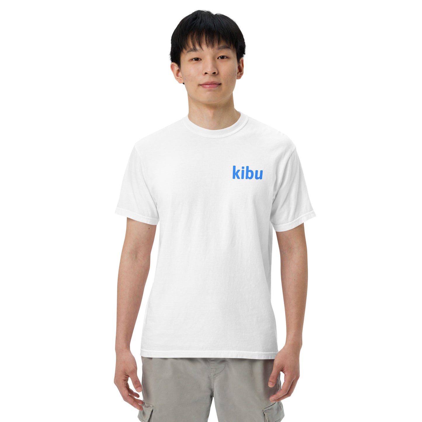 Kibu Classic Tee - White, front on model