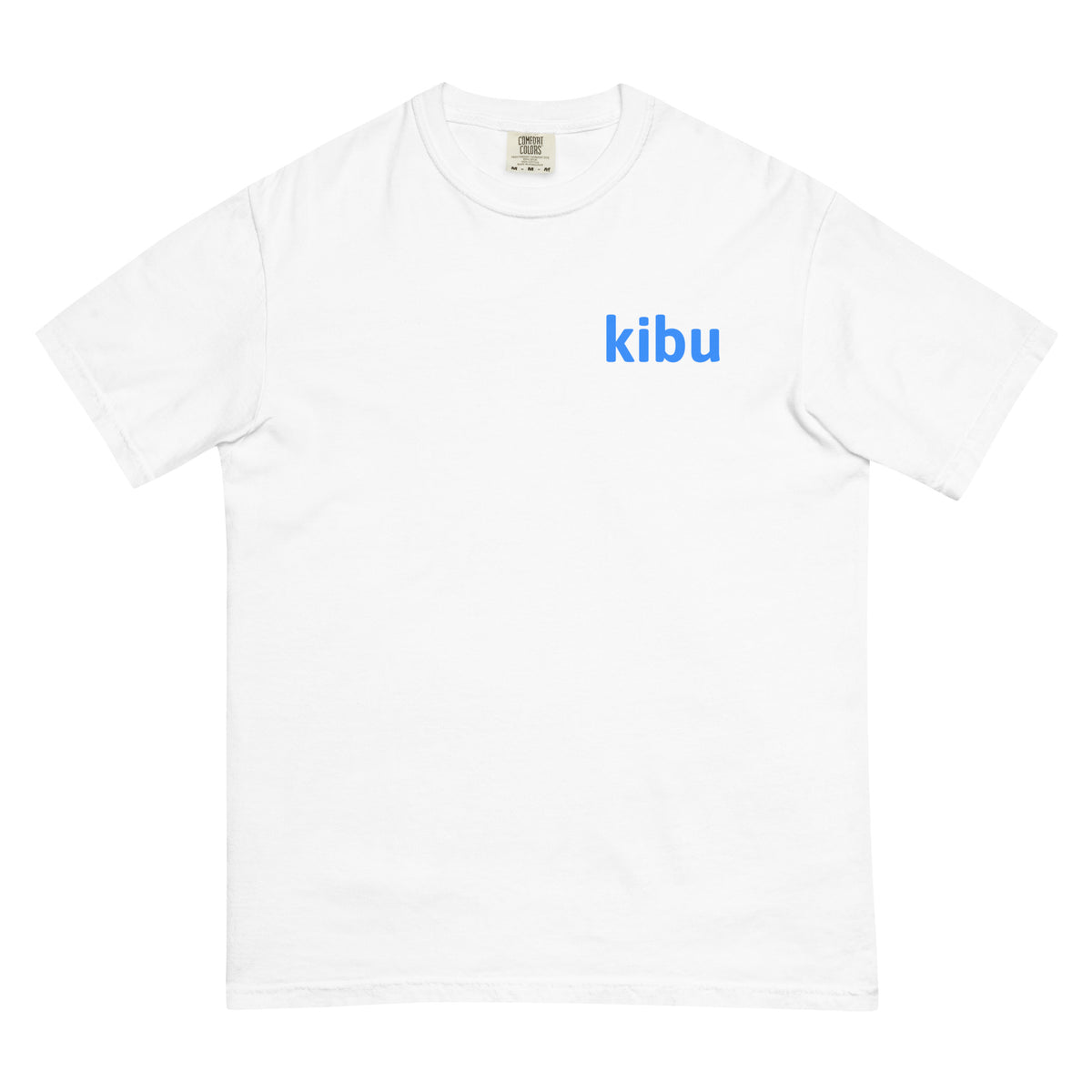Kibu Classic Tee - White, flat front