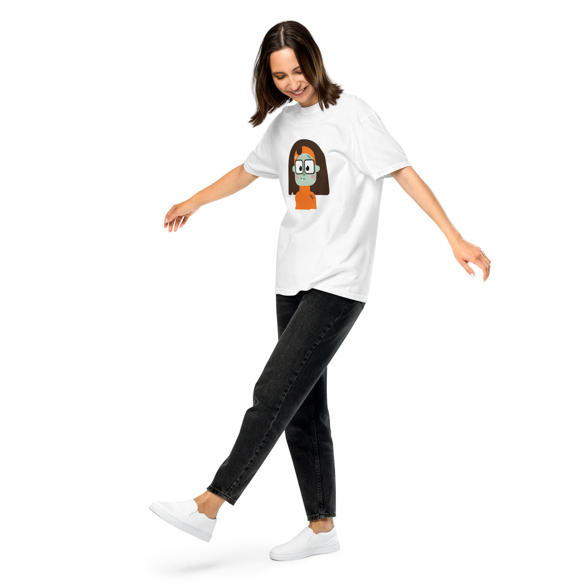 Zombie Clara Tee - White, women's front