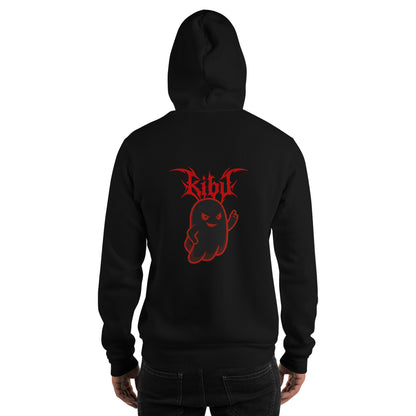 Evil Boo Hoodie - Black, back on model