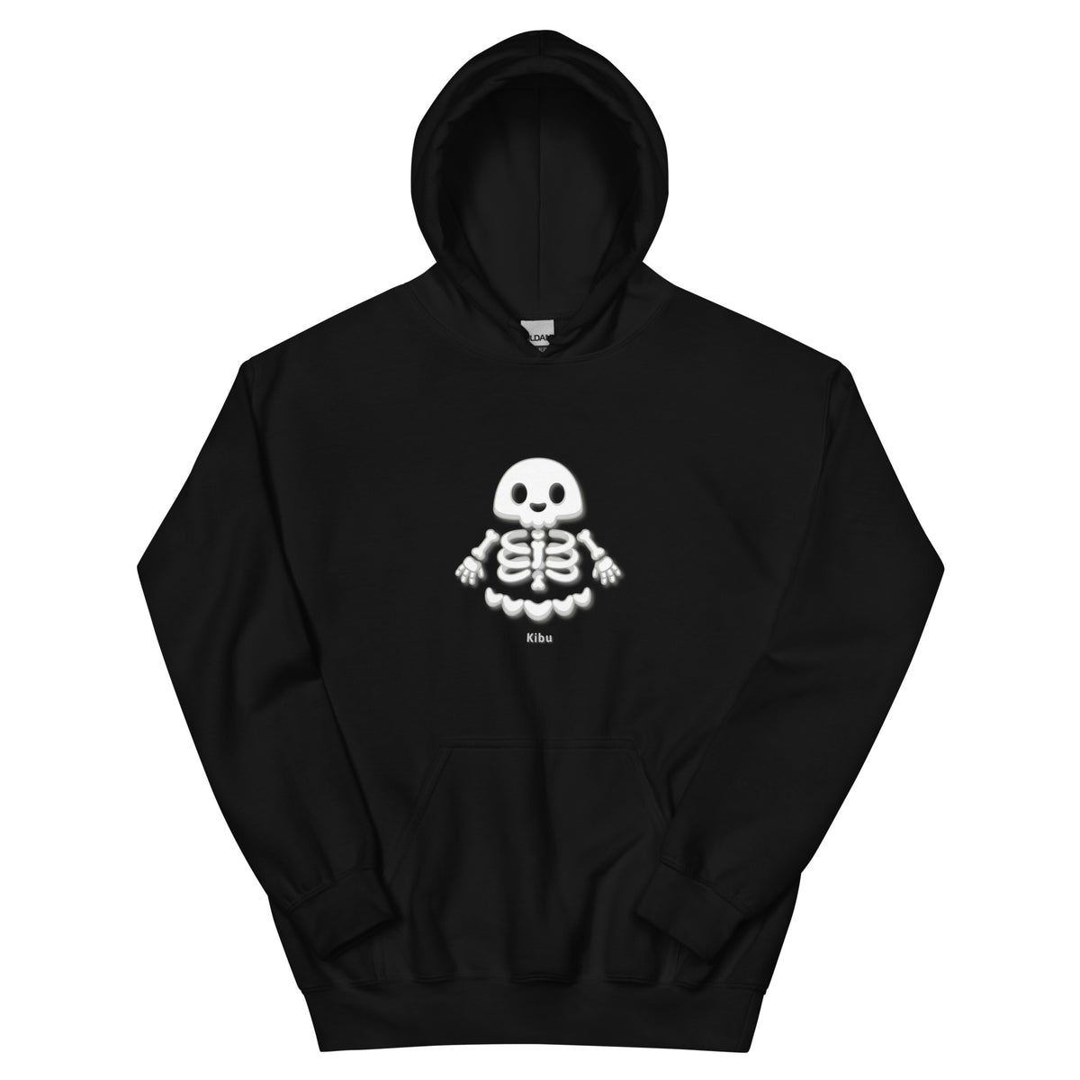 Skeleboo Hoodie - Black, flat front
