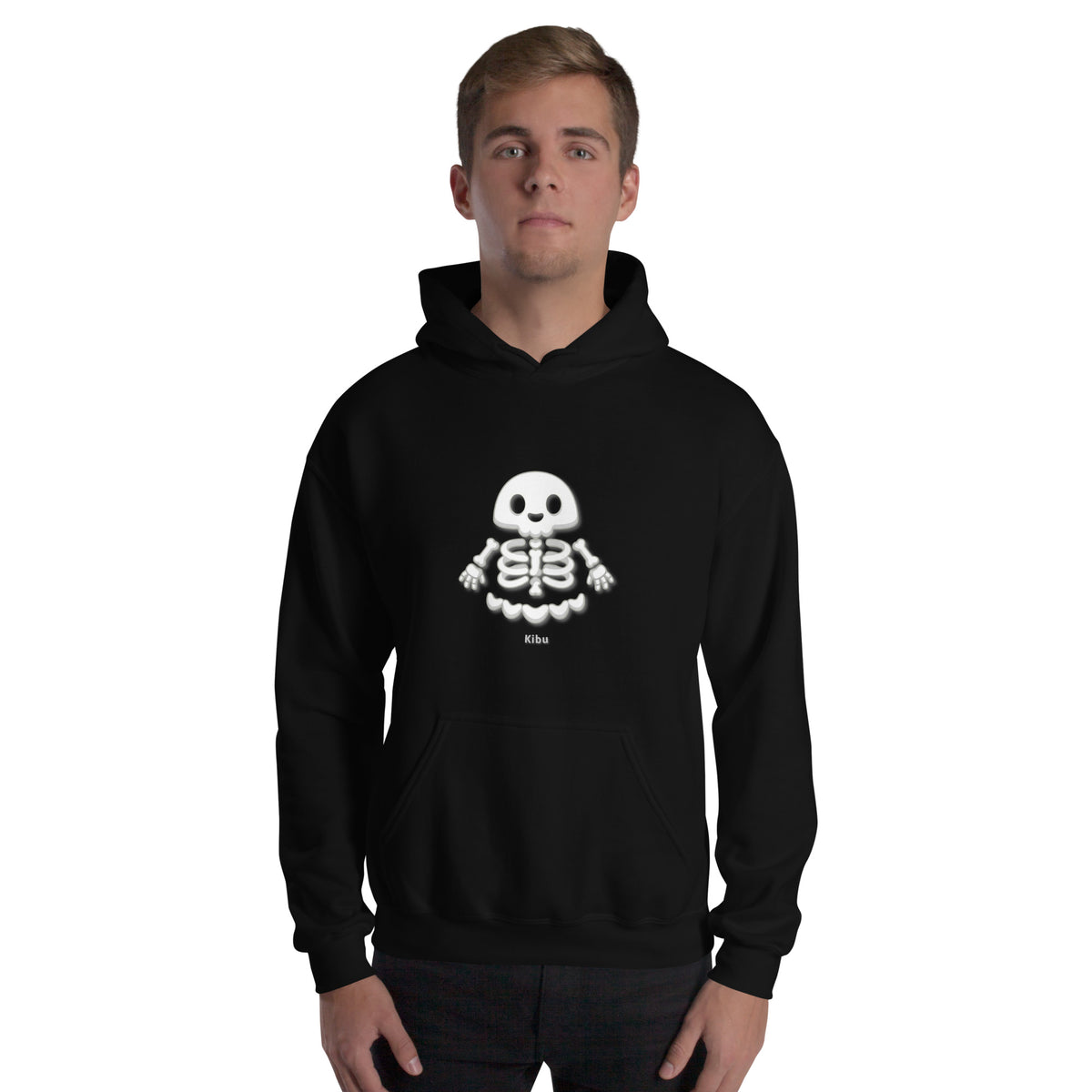 Skeleboo Hoodie - Black, front on model