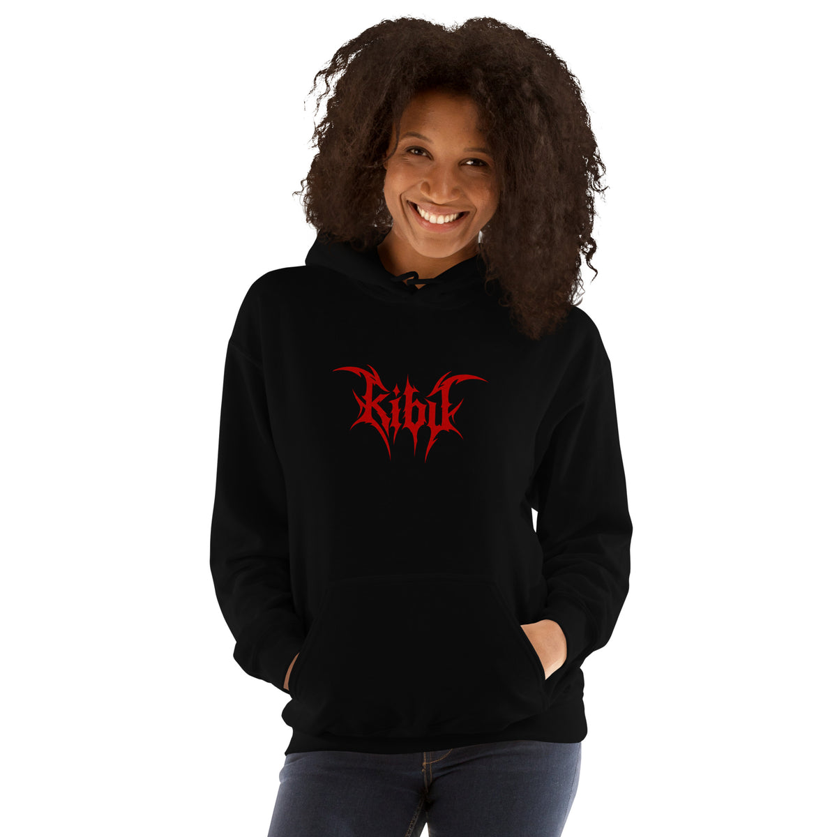 Evil Boo Hoodie - Black, women's front