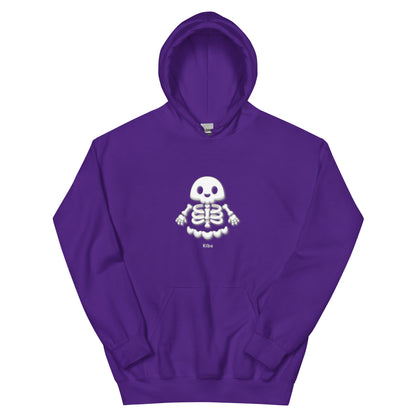 Skeleboo Hoodie - Purple, flat front