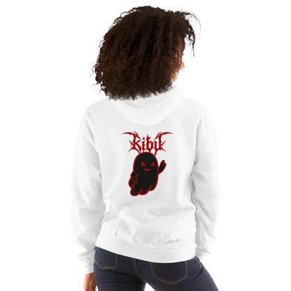 Evil Boo Hoodie - White, women's back