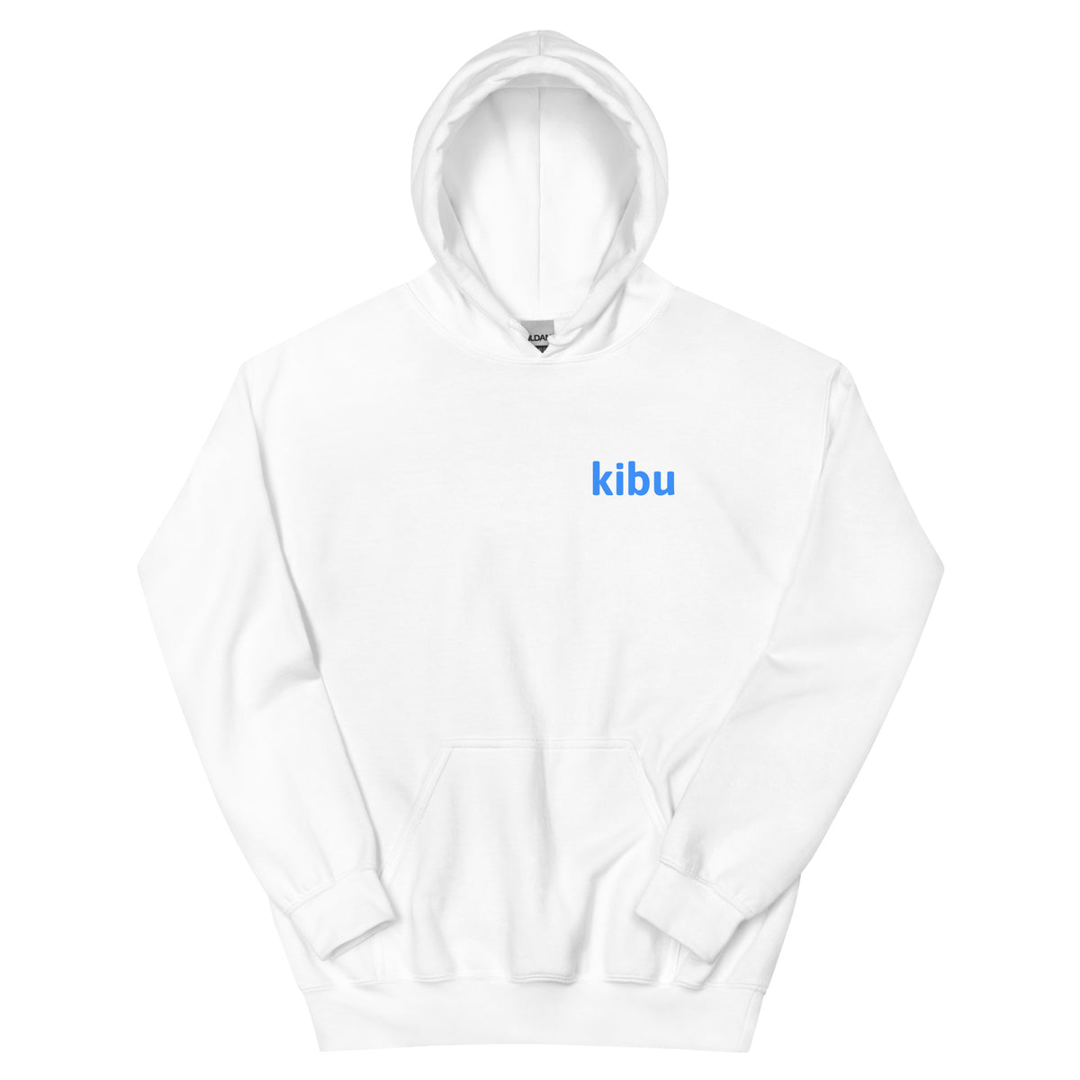 Kibu Classic Hoodie - White, flat front